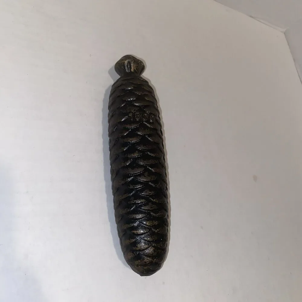 Vintage Cast Iron Cuckoo Clock Weight - 1500g 1500 Grams - Pine Cone Shape 7.5